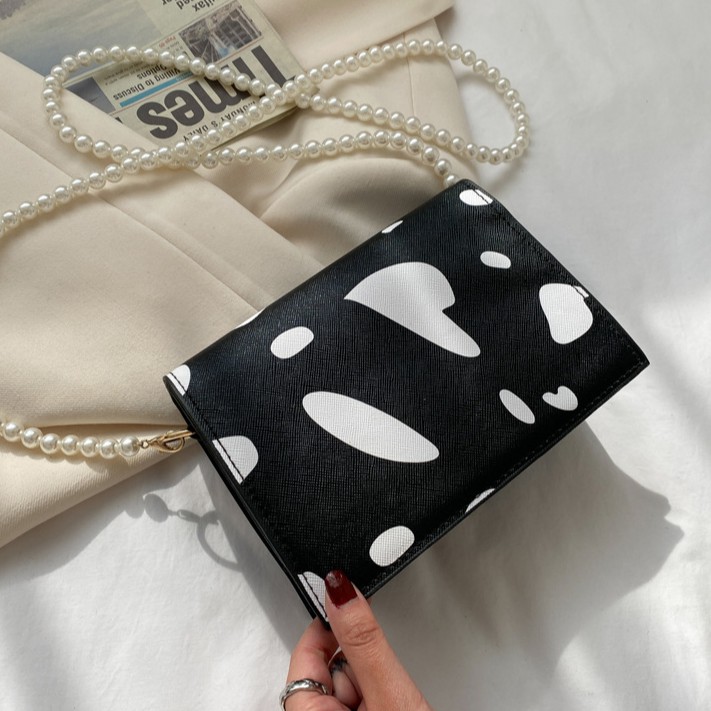 Túi xách đeo chéo hình vuông nhỏ gọn màu trơn kiểu dáng thời trang