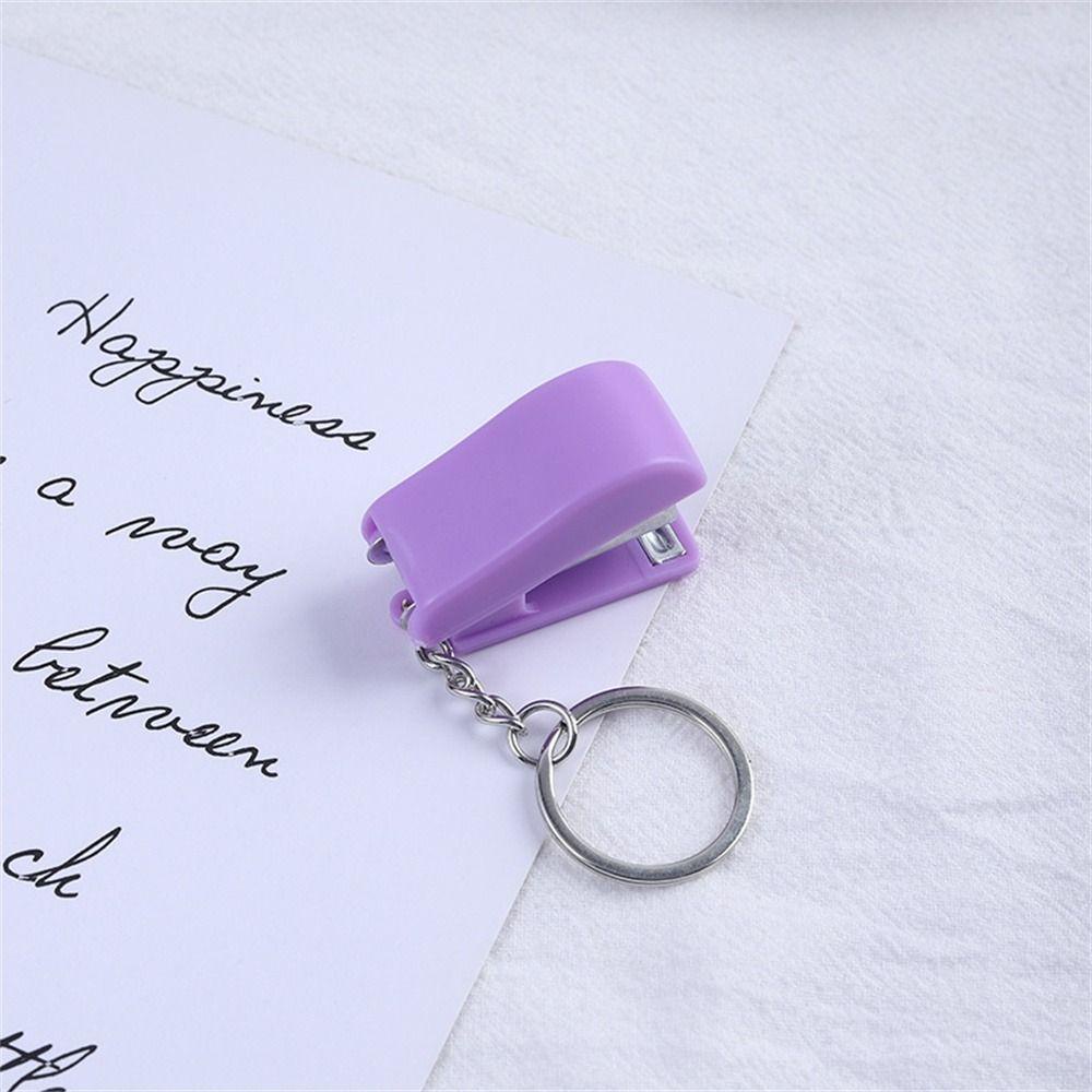 AUGUSTINA Móc Khóa Bấm Ghim Mini Màu Sắc Macaron Tiện Dụng Cho Học Sinh / Văn Phòng