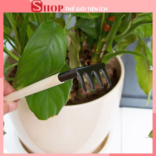 Bộ Cuốc Xẻng Mini Trồng Cây Cảnh - Chăm Sóc Cây Cảnh Bonsai - Xương Rồng 1639 THẾ GIỚI TIỆN ÍCH