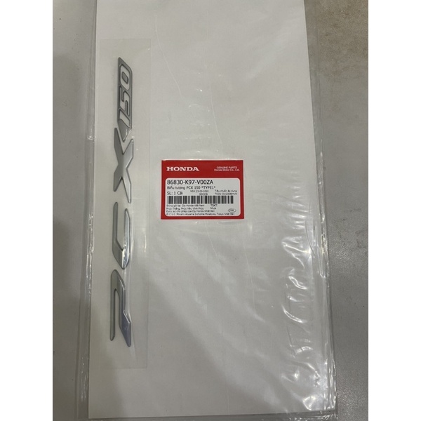 Tem chữ nỗi PCX 150 chính hãng honda (giá 1 bên)