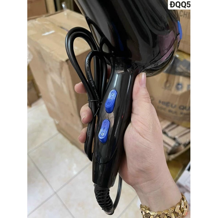 Máy sấy tóc tạo kiểu Deliya công suất lớn 2200W, máy to như salon, máy sấy tóc hai chiều nóng mát
