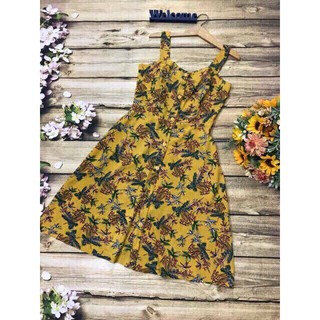 Đầm hoa vải lụa size M, L, XL giá 120K