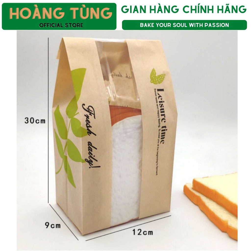 Túi giấy đựng bánh (10 chiếc)