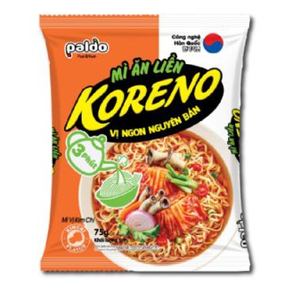 Mì Koreno Vị Bò Cay/ kim chi Paldo 75G