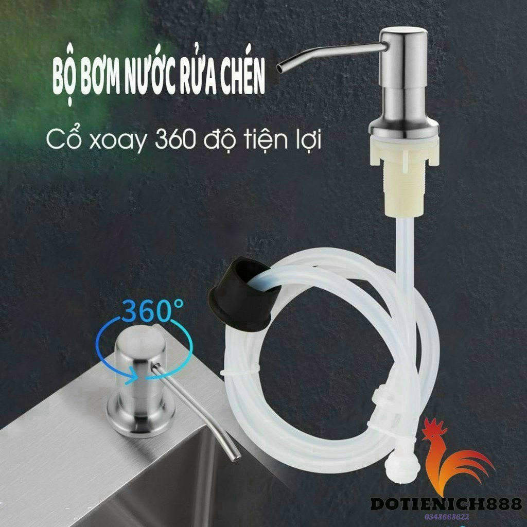 Bộ vòi bơm hút dẫn nước rửa chén, bộ dẫn dầu rửa bát gắn bồn siêu tiện dụng chiều dài dây 1.2m