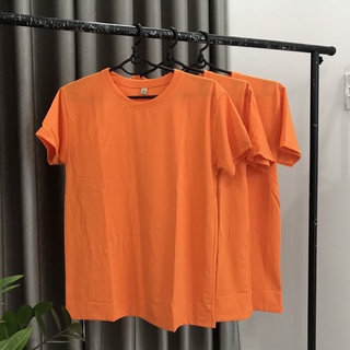 Áo thun trơn màu Cam Nhạt - Cam Đậm vải mịn nhiều Size