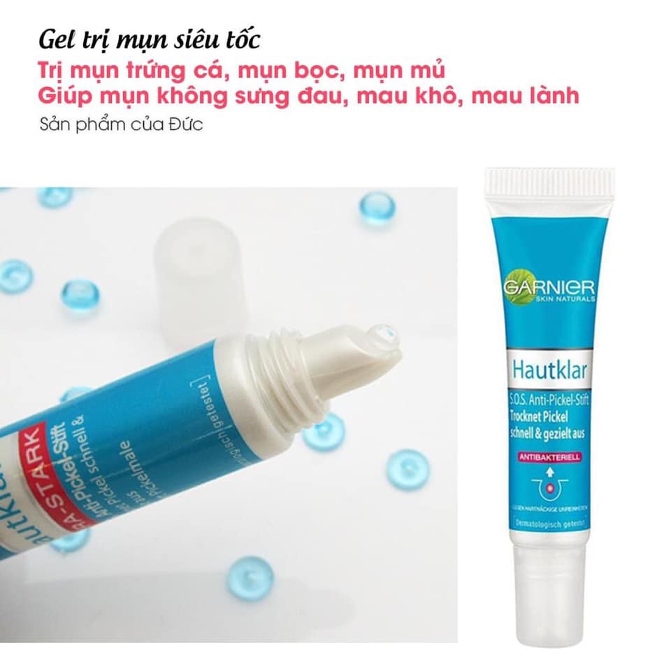 Bút chấm mụn Garnier Hautklar Anti-Pickel Stift S.O.S mất vỏ do vận chuyển