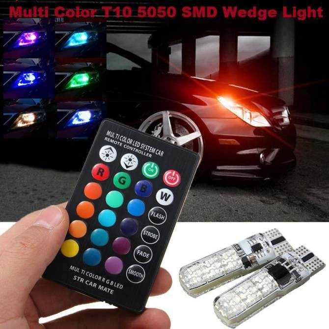 Bóng LED đèn demi, đèn xi nhan, đèn sương mù chọn màu trên remot