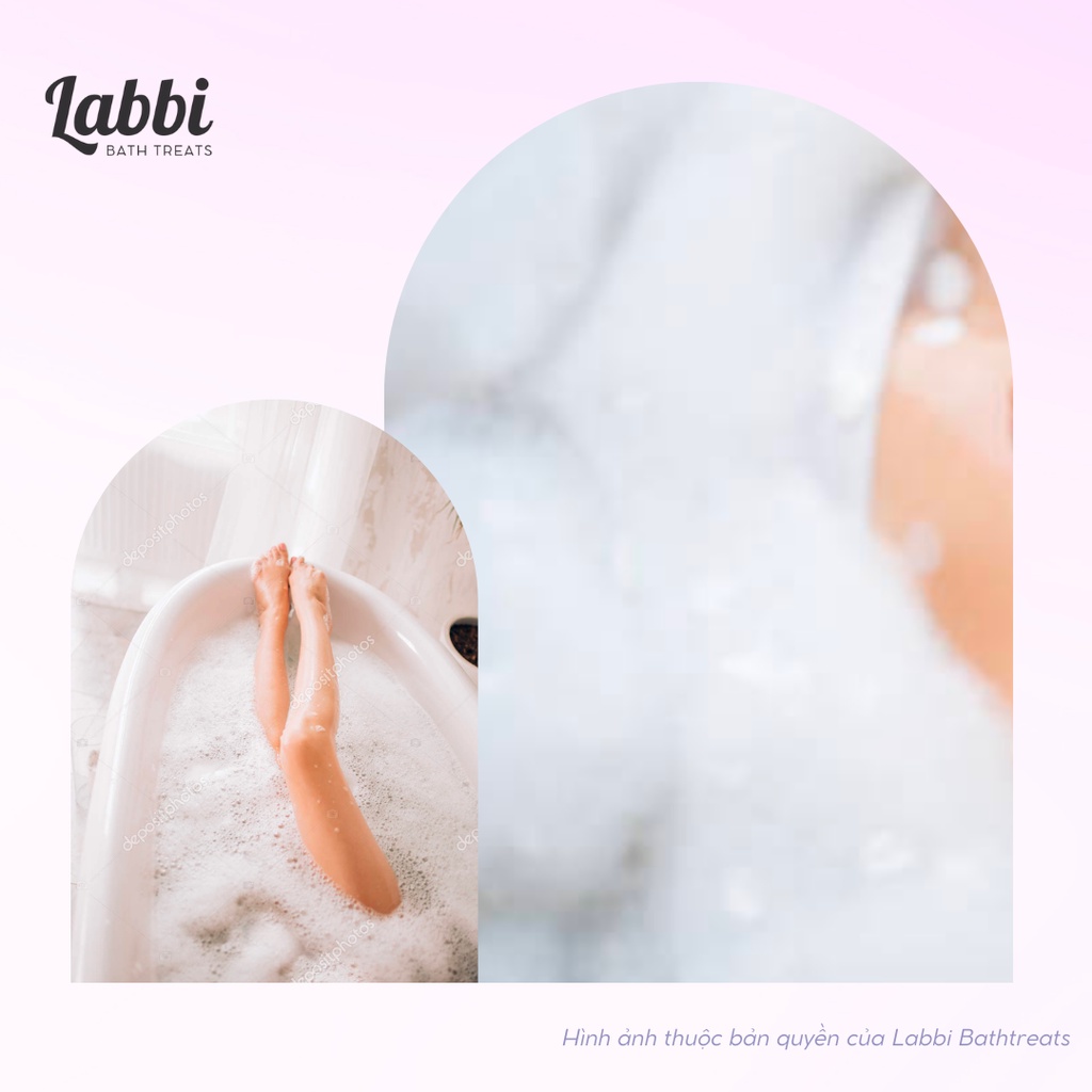 CREAMY [Labbi] Bubble Bar / Viên sủi bồn tắm / Tạo bọt bồn tắm