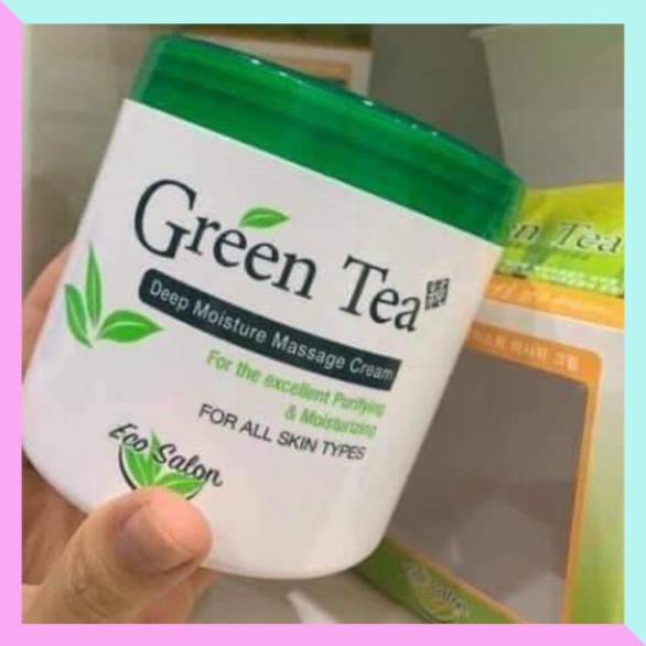 Kem massage green tea, massage mặt trà xanh green tea