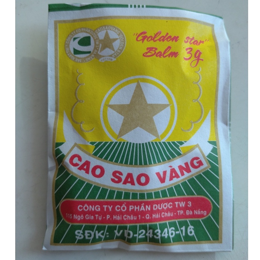 Cao Sao Vàng TW3 Đà Nẵng , Dầu Cù Là Hộp 3g