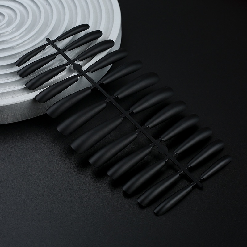 Set 24 Móng Tay Giả Màu Sắc Trơn Siêu Dài Size XXXL