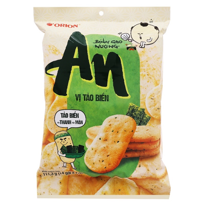 Bánh Gạo Nướng An Vị Tảo Biển/ Tự nhiên gói đại 174g/226g