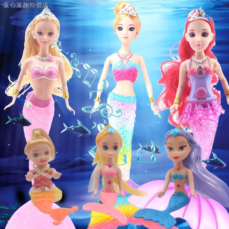 Bộ Đồ Chơi Búp Bê Barbie Nàng Tiên Cá Xinh Xắn Đáng Yêu Cho Bé Gái