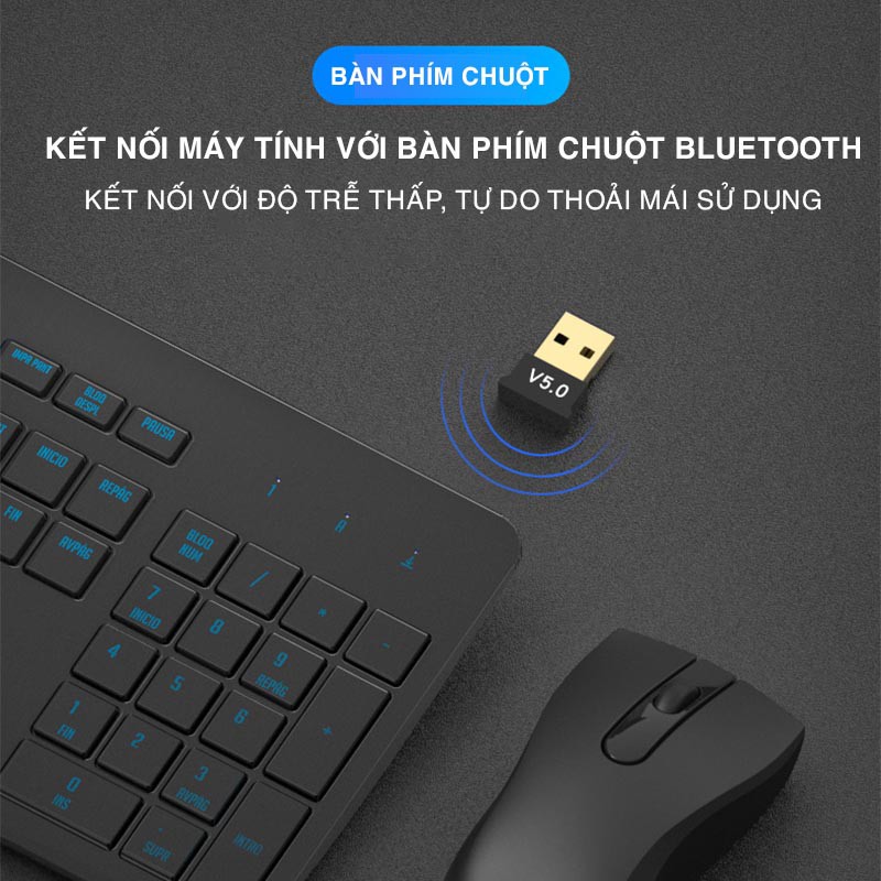 USB Bluetooth 5.0 Dongle - Giúp Máy Tính Có Kết Nối Bluetooth