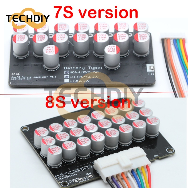 Bảng Mạch Cân Bằng Năng Lượng Lithium 3S 4S 5S 7S 8S 10S 16S 20S Lifepo4 LTO Chuyên Dụng