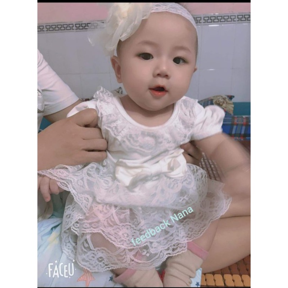 Váy Body ren siêu mềm mại cho bé gái