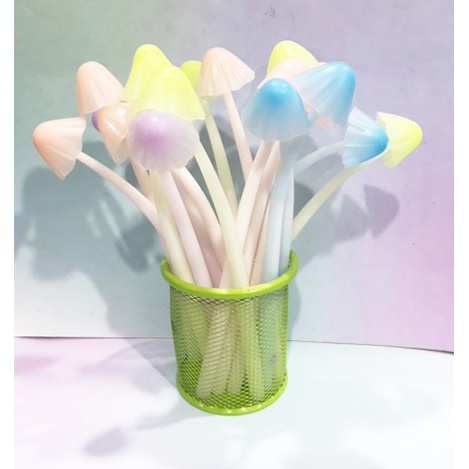 Bút nấm đổi màu D220 viết gel hoạt hình dễ thương kute