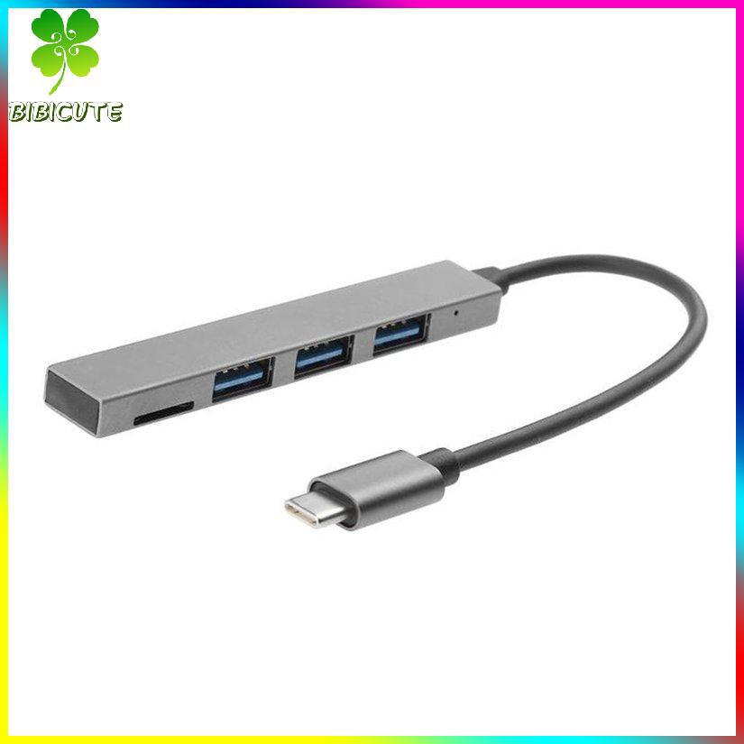 Bộ Chia Usb 3.1 Type-c Sang Usb 3.0 Hub 311 4 Trong 1 Có Khe Đọc Thẻ Tf Cho Macbook