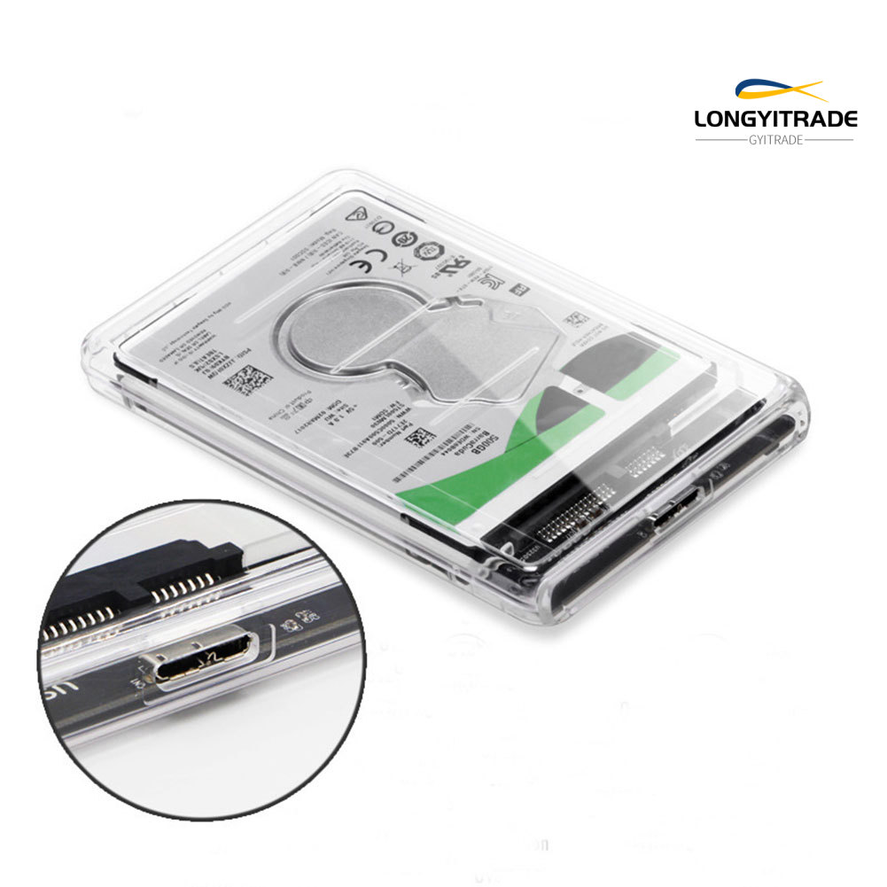 Hộp Đựng Ổ Cứng Trong Suốt 2.5 Inch Sang Hdd Ssd