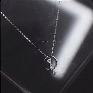 Dây chuyền bạc nữ hình mèo mặt trăng - Trang sức bạc Nobsilver