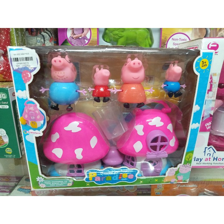 Bộ đồ chơi nhà nấm của gia đình heo Peppa Pig