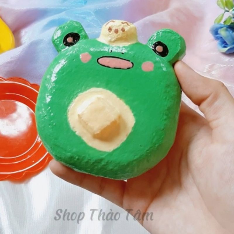 Squishy handmade Bánh bơ ếch độc lạ (Shop Thảo Tâm)