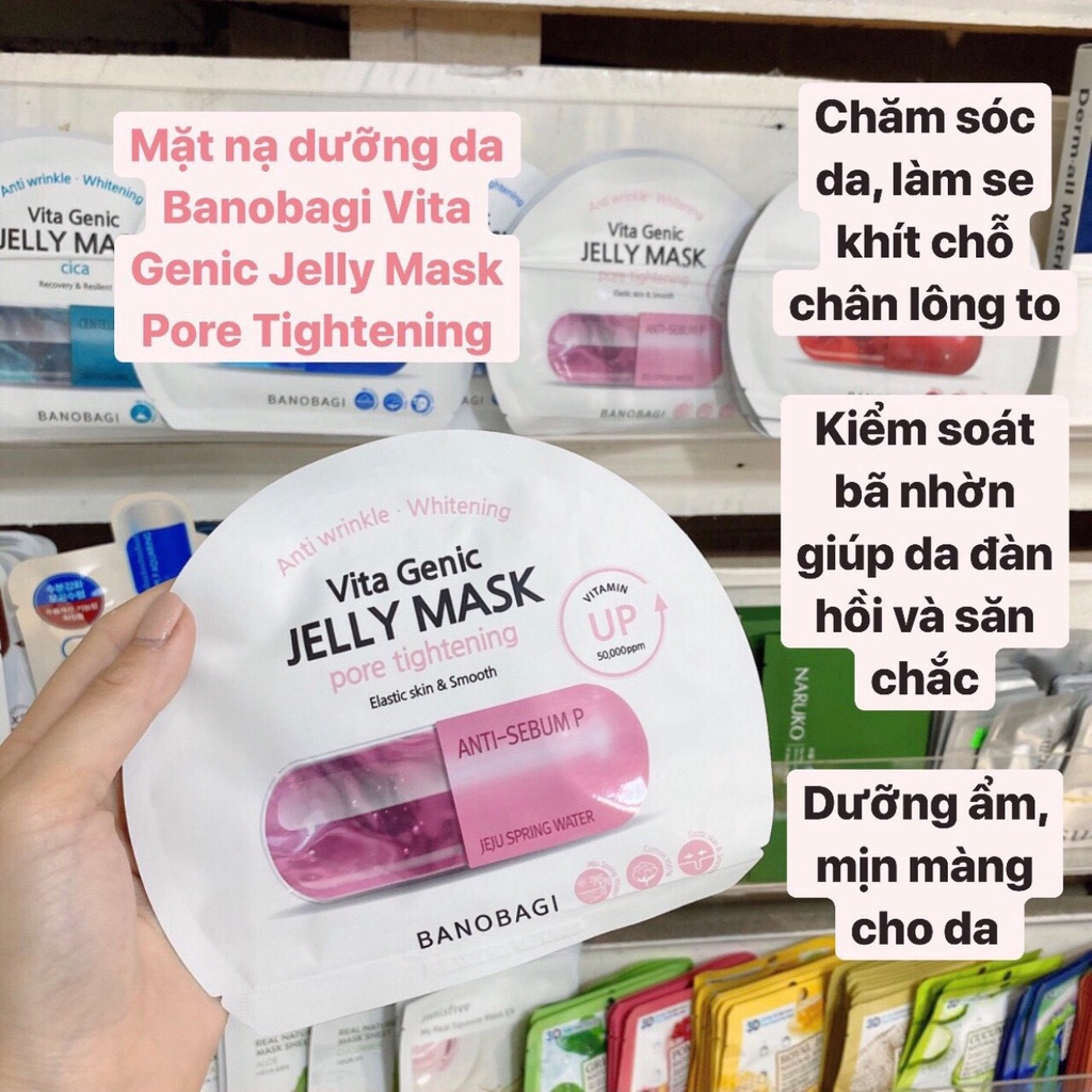 [Mã ICBBACK1219 hoàn 20K xu đơn 0Đ] Mặt nạ Vita Genic Banobagi Jelly Mask Hàn Quốc Dưỡng Trắng Da KoreaStore | BigBuy360 - bigbuy360.vn