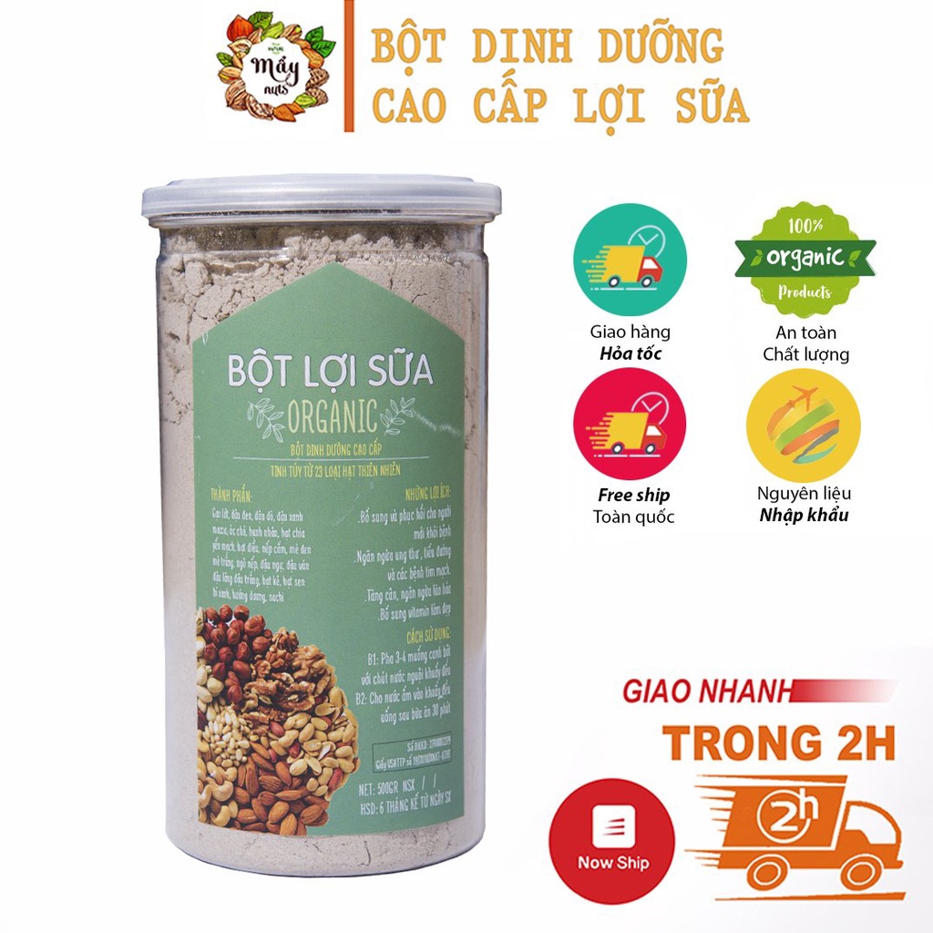 500gr Bột ngũ cốc bà bầu - lợi sữa 23 loại hạt cao cấp - Mẩy Mẩy shop hạt dinh dưỡng