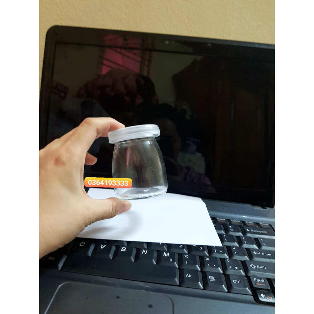 Lọ Sữa Chua Thủy Tinh 100ml kèm nắp 1 chiếc | BigBuy360 - bigbuy360.vn