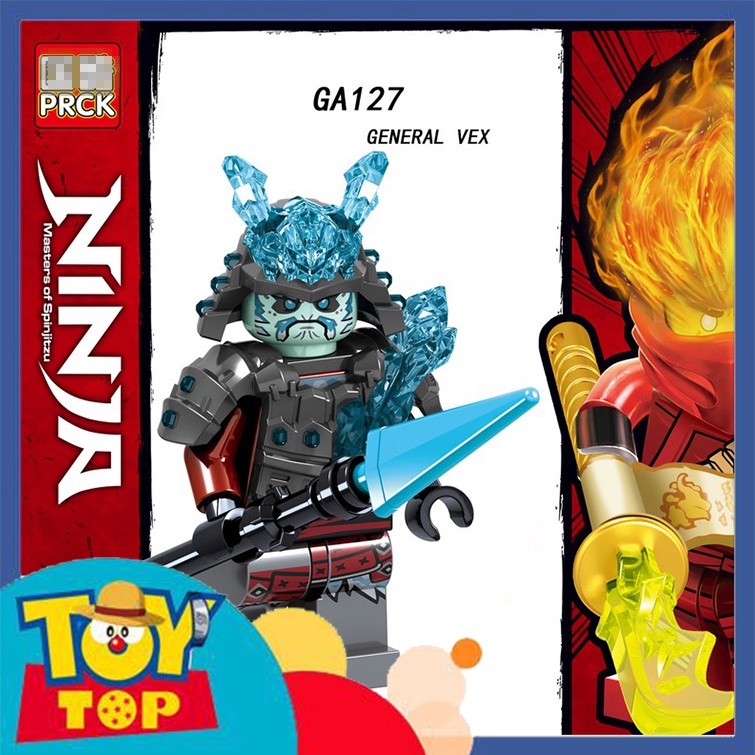 [Một con] Đồ chơi ghép Ninja : Minifigure Ninjago các nhân vật hồ ly samurai akita rắn PRCK GA123 - GA130