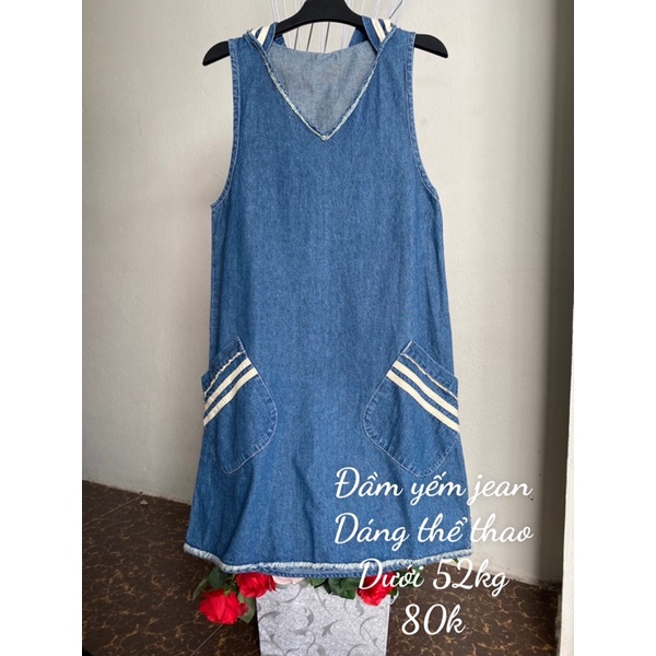 Đầm yếm Jean