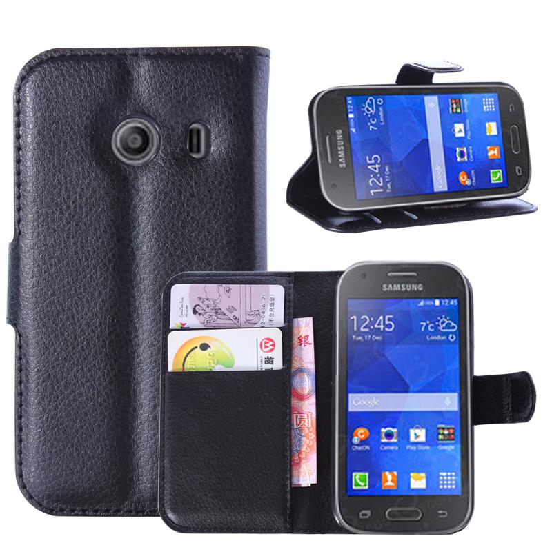 Ốp lưng nắp gập da PU cho điện thoại Samsung Galaxy Ace Style 3 Duos 4 LTE J1 ACE