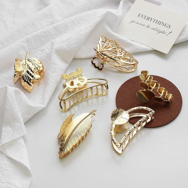 Kẹp tóc kim loại kiểu dáng hoạt hình phong cách Hàn Quốc mới cho nữ