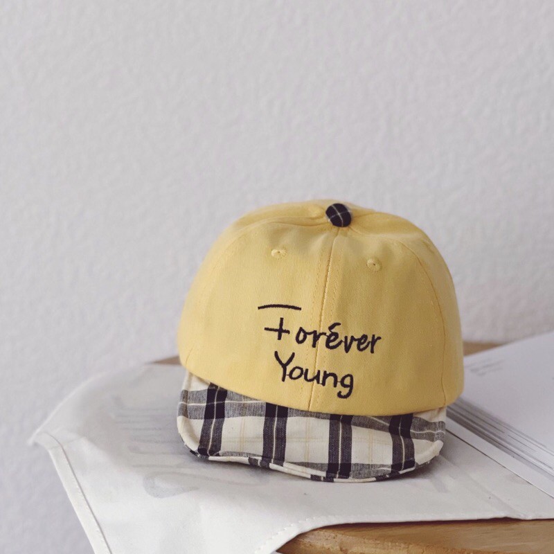 Mũ lưỡi trai trẻ em FOREVER YOUNG <FREE SHIP> Nón lưỡi trai thời trang cho bé