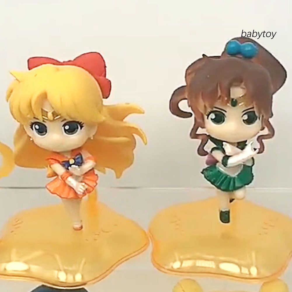 Set 6 Mô Hình Đồ Chơi Thủy Thủ Mặt Trăng Bằng Pvc