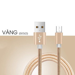 Cáp Sạc Dây Dù C Lecun GS10 BỌC DÙ Micro Usb