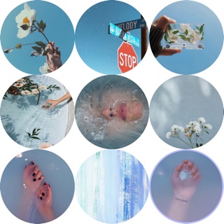 Giá đỡ điện thoại popsocket Aesthetic màu xanh biển xanh dương