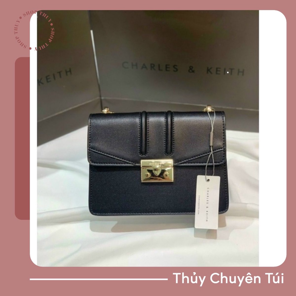 Túi CK quỳnh trơn khoá vàng size 22