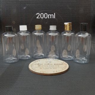 Chai nhựa trong 200ml lùn nắp vặn