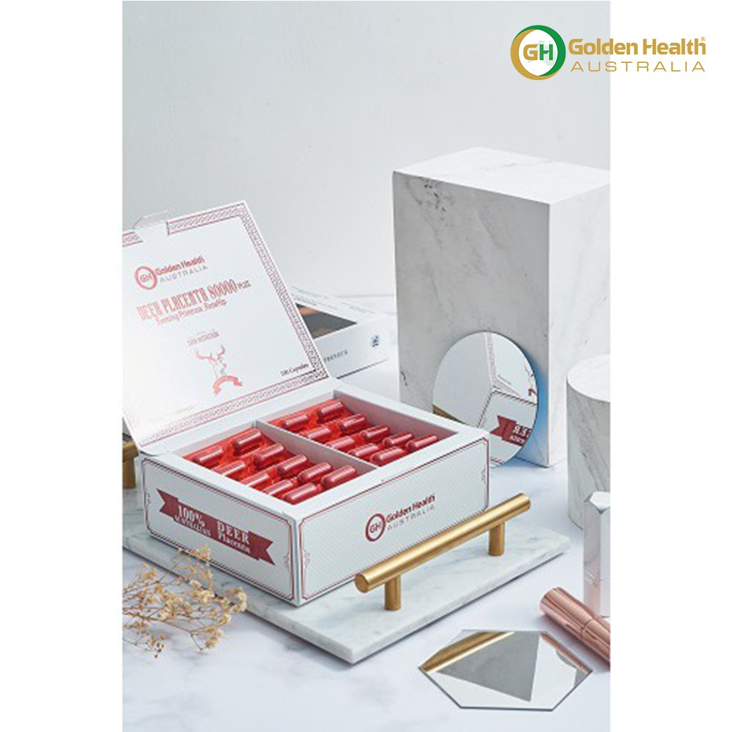 [GOLDEN HEALTH] Viên uống nhau thai nai - Deer Placental 80000 plus hộp 100 viên