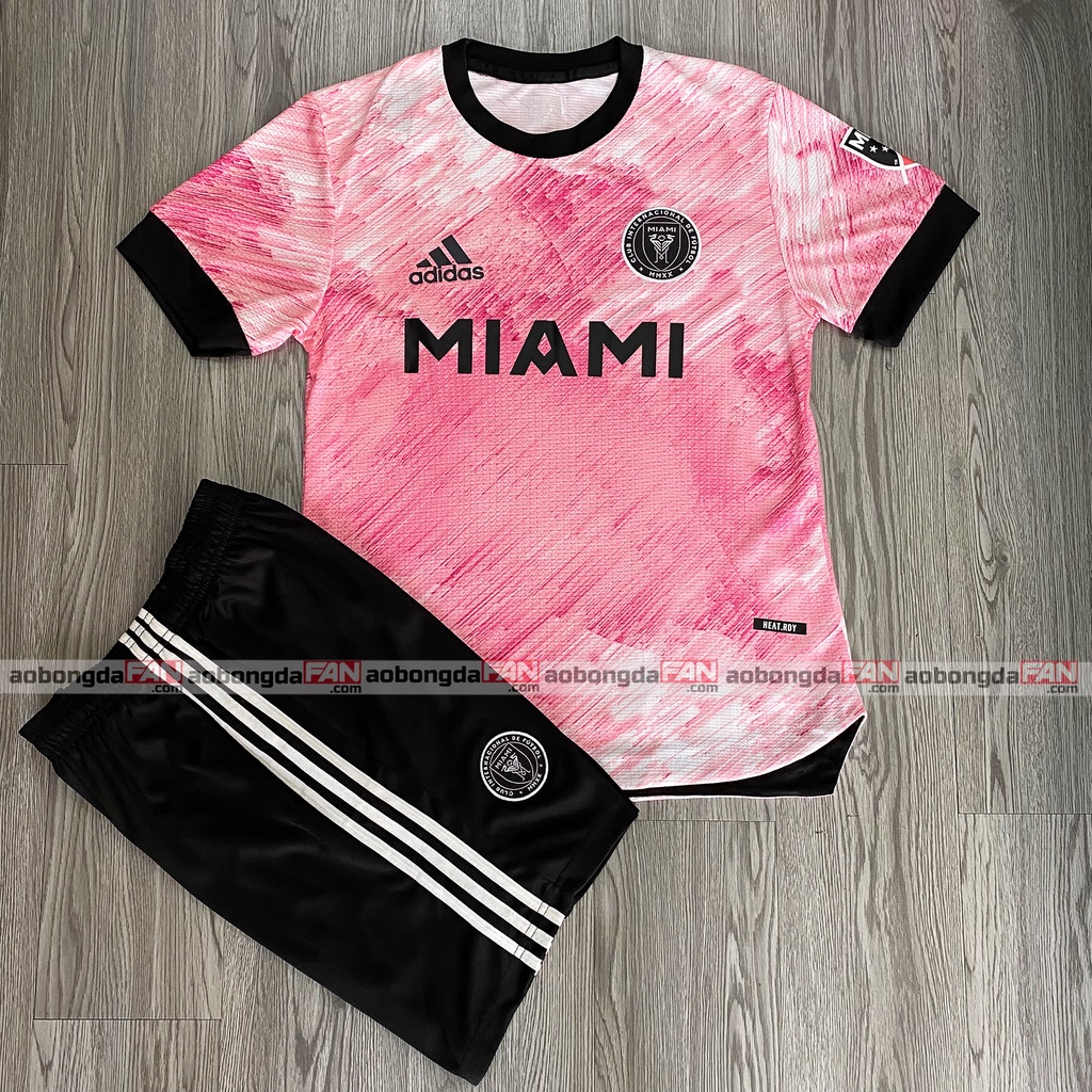 Bộ Quần Áo Bóng Đá Miami Hồng Xước 22/23 - Vải Thái