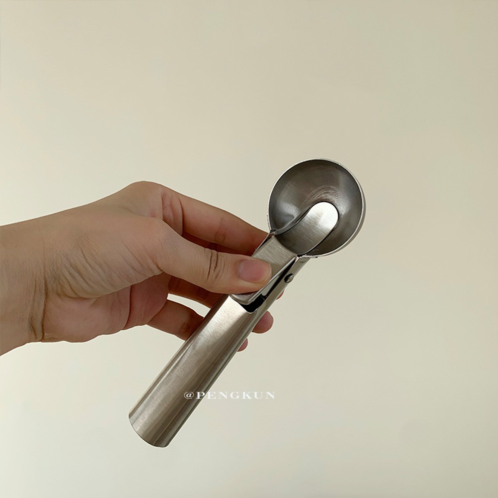 Muỗng múc kem / trái cây bằng thép không gỉ tiện dụng