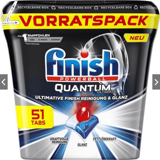 Viên rửa bát cao cấp Finish Quantum  - Ultimate 100v (Hàng Đức)