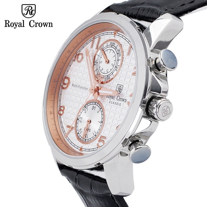 Đồng hồ nam chính hãng Royal Crown 8426 Leather Watch