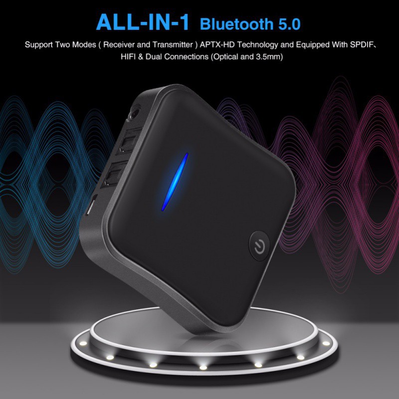 B19 AptX HD Độ trễ thấp Bluetooth 5.0 Bộ phát âm thanh Âm nhạc CSR8675 Bộ chuyển đổi không dây PC TV RCA/SPDIF/3.5mm Jack phụ
