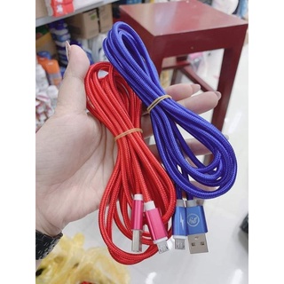 [ GIÁ HUỶ DIỆT] Dây Sạc IPhone, Android Dài 3M Bọc Dù Siêu Bền