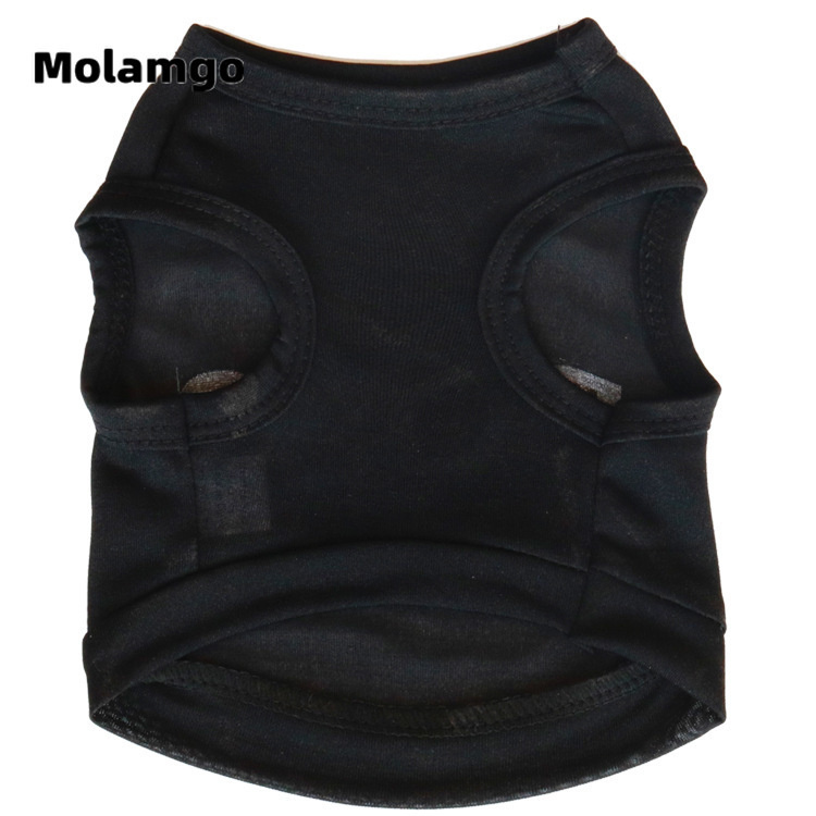 Áo không tay vải polyester chữ boss thời trang mùa hè cho thú cưng/chó nhỏ