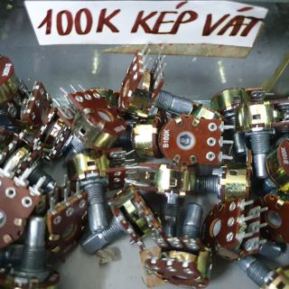 10 chiếc chiết áp 100k kép vát