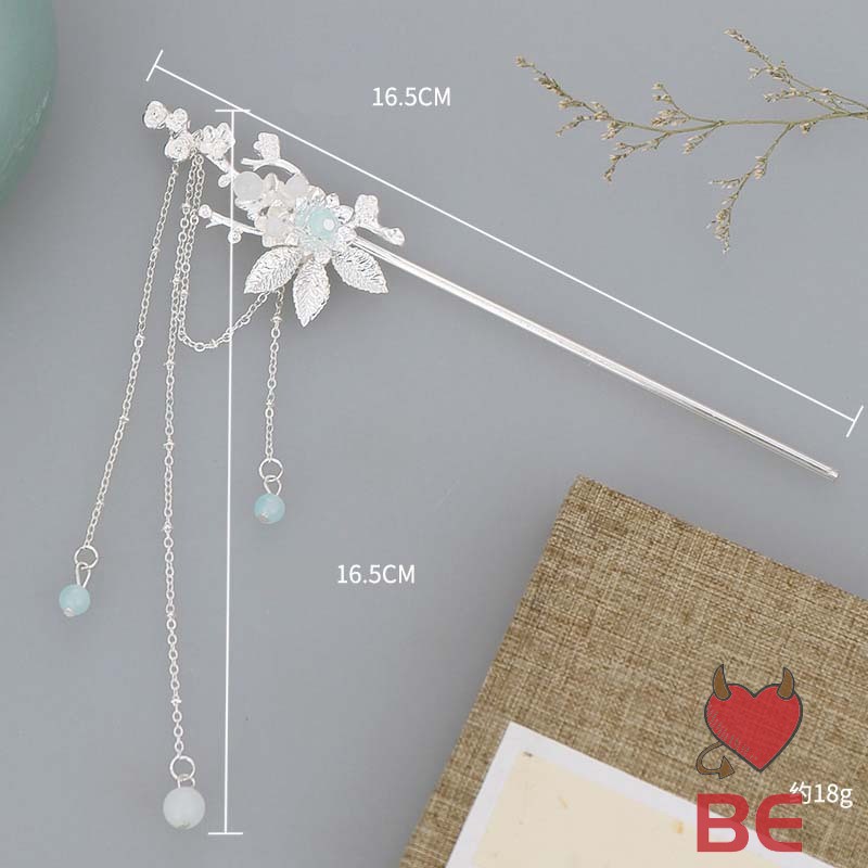 YADORNOS Trâm cài tóc hình hoa đính đá thời trang cho nữ